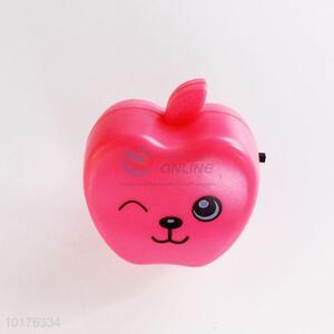 Red apple shaped LED nightlight/night lamp for bedroom and passageway