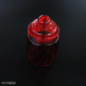 New arrival red sealed glass jar/glass storage pot/storage bottle