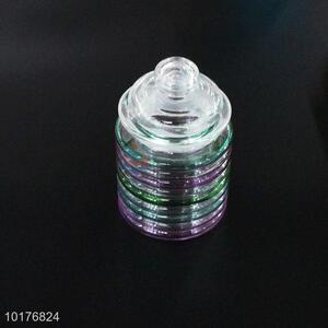 Colorful sealed glass jar/glass storage pot