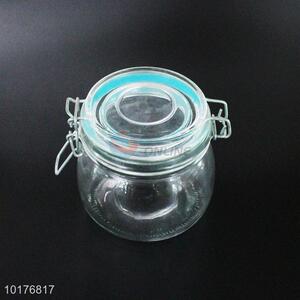 Hot sale sealed glass jar/glass storage pot