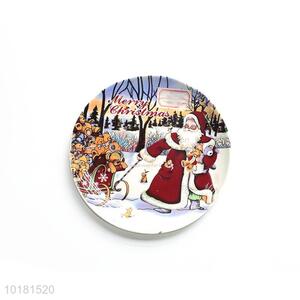 Good Quality Round Ceramic Plate For Christmas