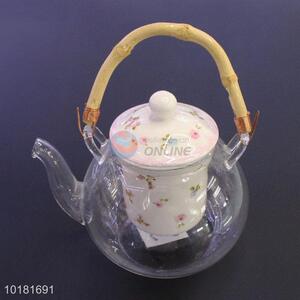 New Printed Durable Heat-resistant Glass Teapot Wholesale