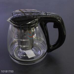 High Quality Heat-resistant Removable Tea-Strainer Glass Teapot With Handle