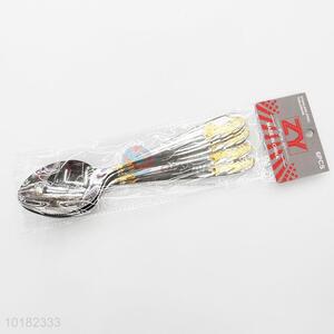 6 Pieces/ Bag Hot Sale Wholesale Spoons Stainless Steel Meal Spoons