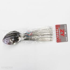 6 Pieces/ Bag Customized Promotional Stainless Steel Single Handle Spoons