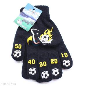 Hot sale football pattern cheap men gloves
