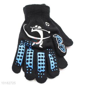 Hot sale black winter men gloves