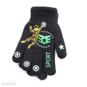 2017 newest black knitted men gloves