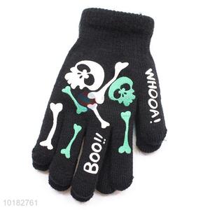 Factory skull pattern men gloves