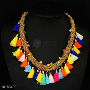 Fashion Style Elegant Woman Jewelry Chain Necklace with Tassels
