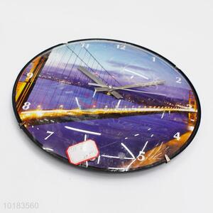 New Products Simple Style Plastic Round Wall Clock For Wholesale