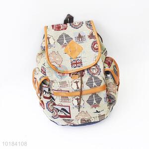 Promotional English flag printed backpacks for women