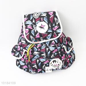 Cool design triangle printed women's backpacks