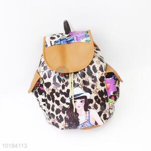 Leopard printed women's backpacks for promotions