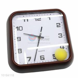 New Design Square Shaped Plastic Wall Clock for Home Decoration