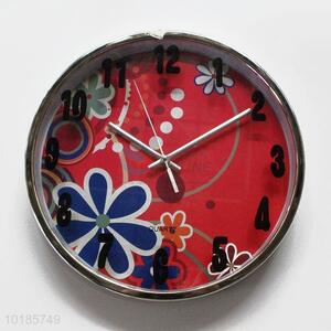 Cheap Promotional Printed Glass&Plastic Wall Clock