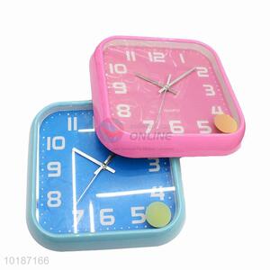 Great Low Price Two Colors Square Shaped Plastic Wall Clock