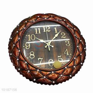 Popular High Sales Vintage Round Shaped Wall Clock for Home Decoration