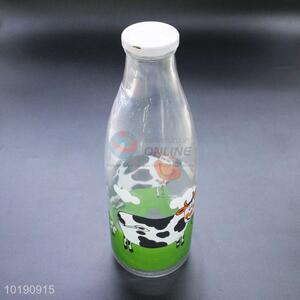 Nice Delicate Glass Bottle with Lid for Sale