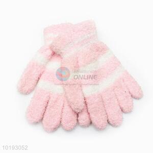 Striped Gloves For Girls