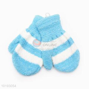 Double Color Striped Gloves For Children