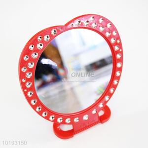 Rhinestone Plastic Desk Cosmetic Mirror Wholesale