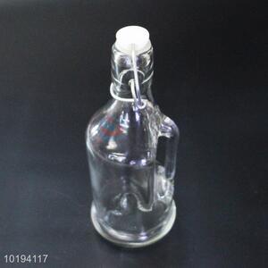 Promotional Glass Bottle with Lid for Sale
