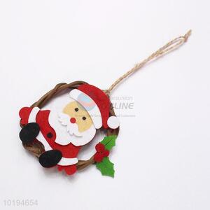 Pretty Cute Christmas Decoration Garland Pendant with Santa Claus Shape Patch