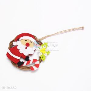 Cheap Price Christmas Decoration Garland Pendant with Santa Claus Shape Patch