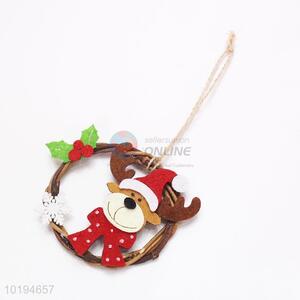 New Arrival Christmas Decorative Garland Pendant with Deer Shape Patch