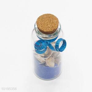 Blue drift bottle/shell wish bottle  fridge magnet