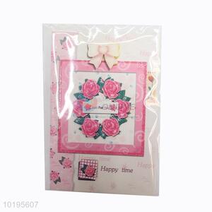 High sales delicate flower style greeting card