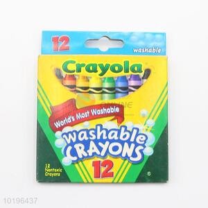 12 Colors Non Toxic Washable Crayons