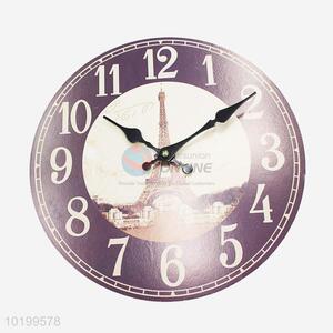 Nice design large wooden quartz wall clock