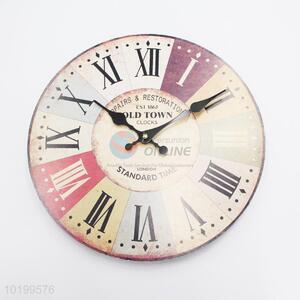 Super quality large wooden quartz wall clock