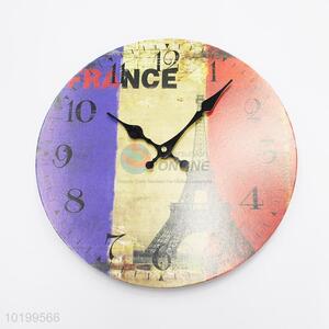 Good quality large wooden quartz wall clock