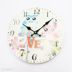 Beautiful design large wooden quartz wall clock