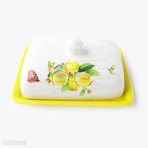 2016 Ceramic Printing Cake Storage Container/Plate With Cover