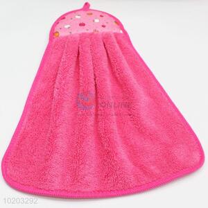 Wholesale custom pink soft microfiber hand towel