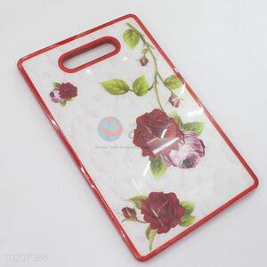 Simple Style Rose Printed Rectangle Shaped