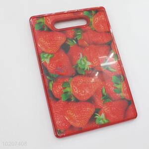 Beautiful Strawberry Printed Fruit Chopping Block Cutting Boards