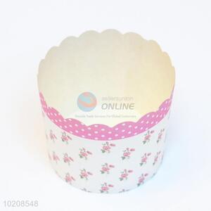 Floral Pattern Round Shape Cake Paper Cup