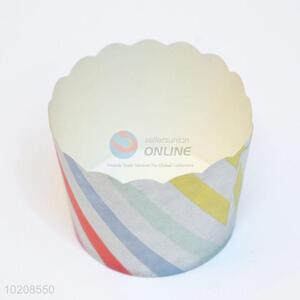 Colorful Stripe Disposable Birthday Paper Cake Cup