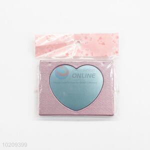 Delicate Design Peach Heart Mirror With Comb