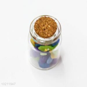 Latest Design Glass Wishing Bottle with Cork Cap