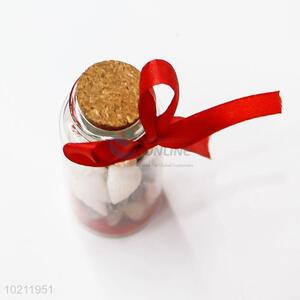 Promotional Gift Glass Wishing Bottle with Cork Cap