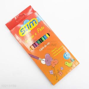 Eco-friendly 12 Colour Pencils for School