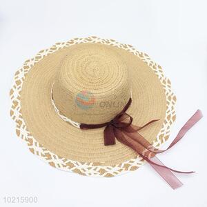 Hot Style Bowknot Ribbon Sunbonnet Garishness Beach for Women