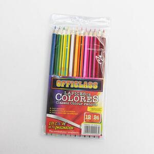 24 Colors 12PCS Office Colour Pencils