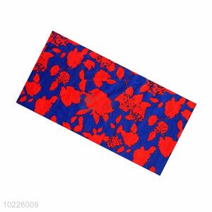 Red Flower Pattern Neckerchief/Kerchief/Neck Scarf